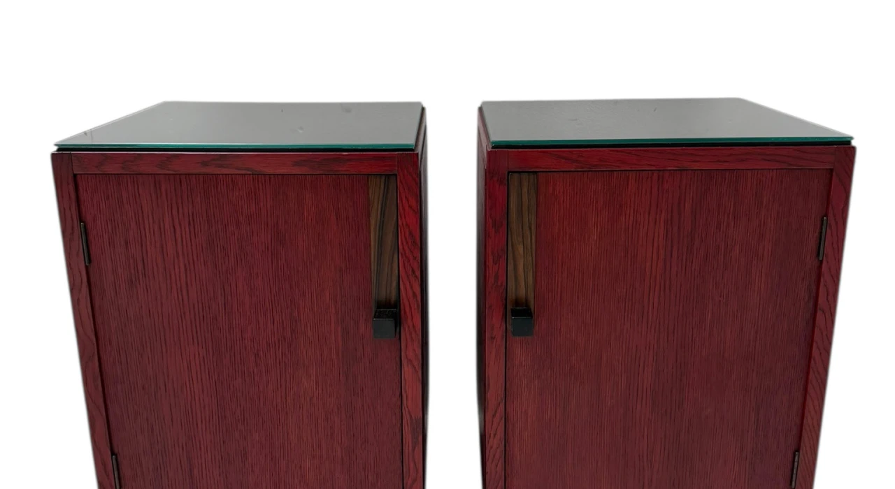 Two Art Deco Modernist Nightstands by A.H. Jansen for L.O.V. Oosterbeek, 1920s